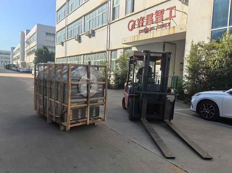許昌智工100斤電磁炒調(diào)料機發(fā)貨河南周口